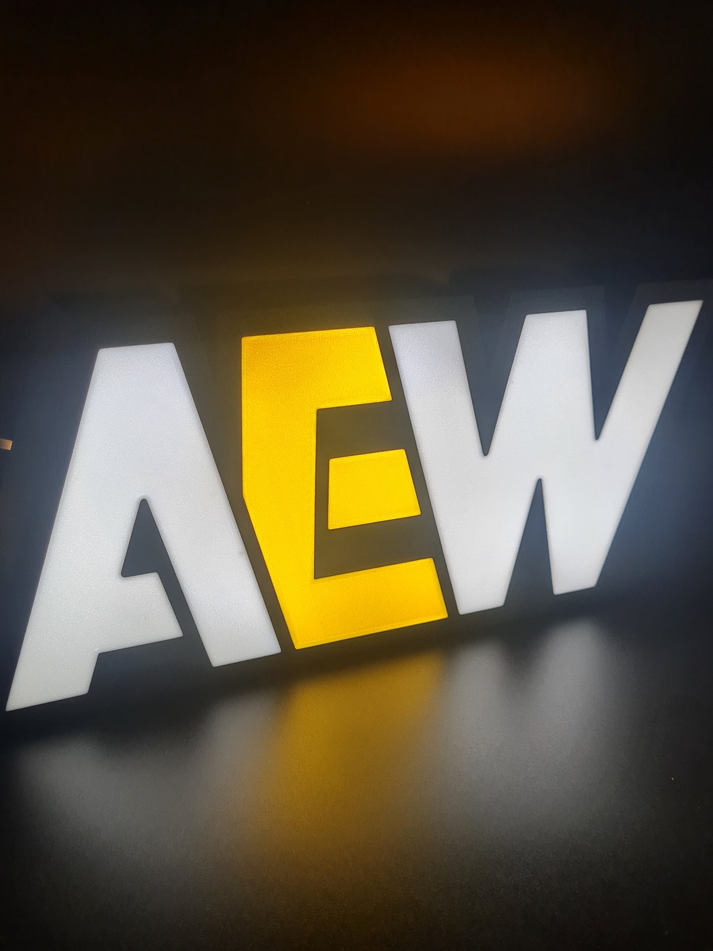 AEW Light Box Sign