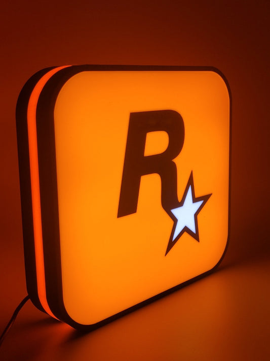 Rockstar Light Box Sign