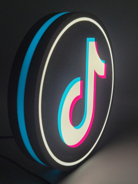 Tik-Tok Light Box Sign