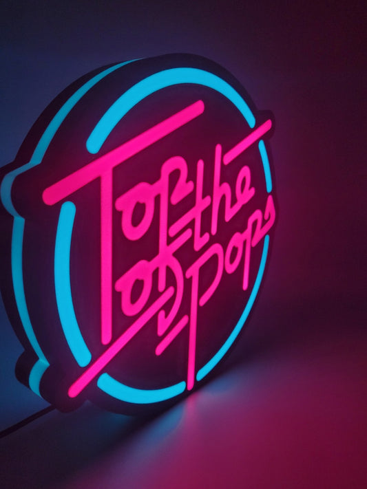 Top Of The Pop's Light Box Sign