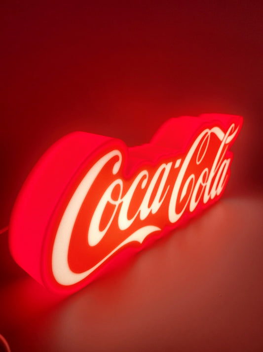 Coke A Cola Light Box Sign
