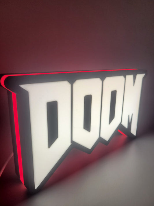 Doom Light Box Sign