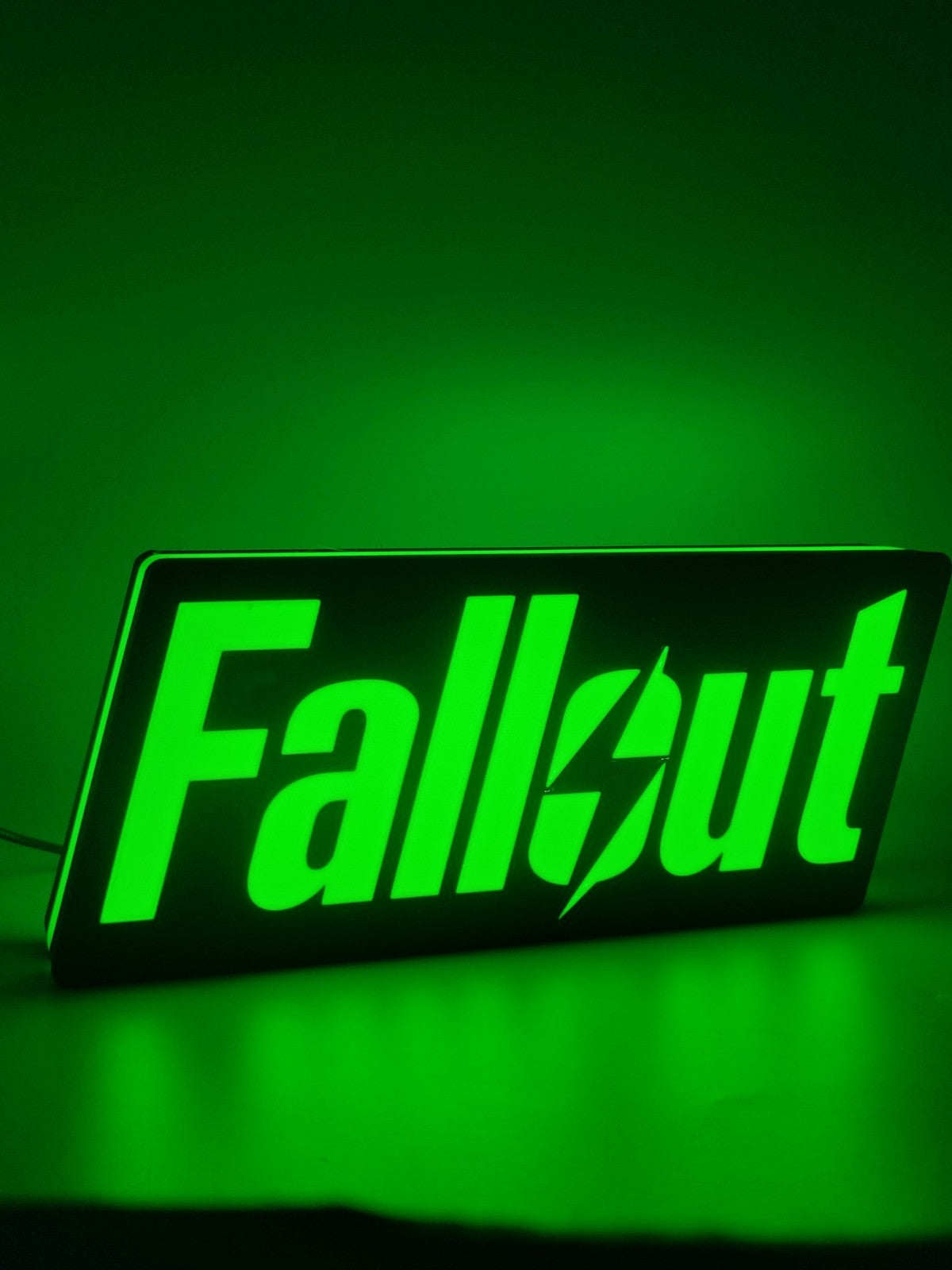 Fallout Green Light Box Sign