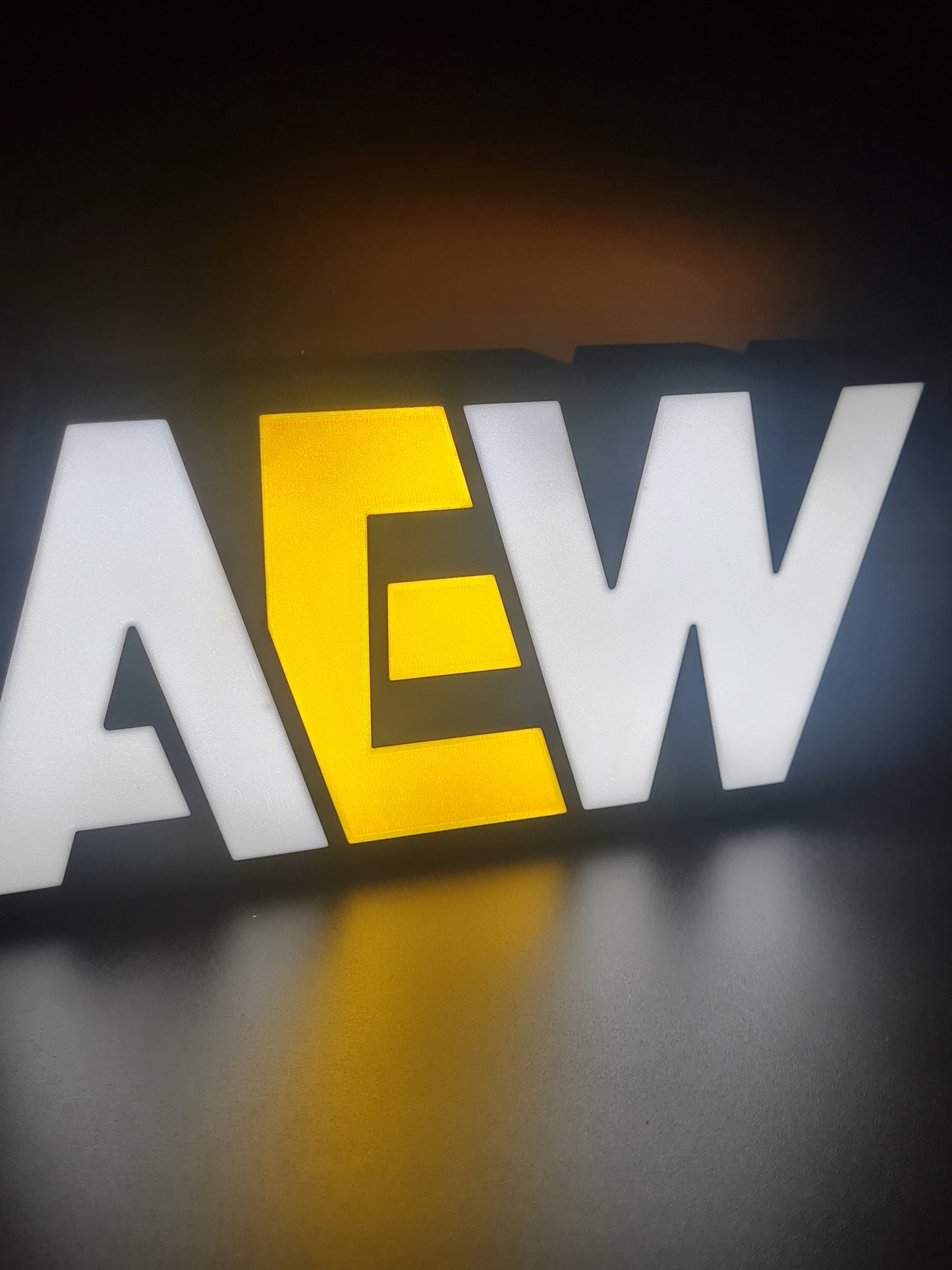 AEW Light Box Sign