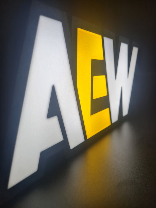 AEW Light Box Sign