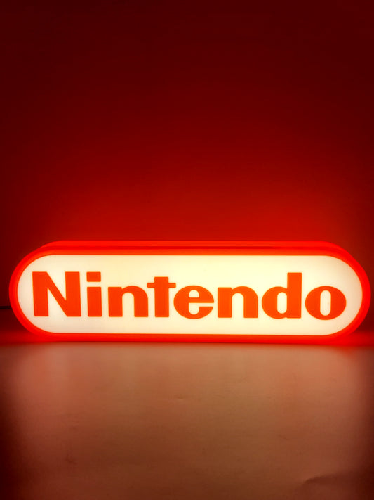 Nintendo Light Box Sign