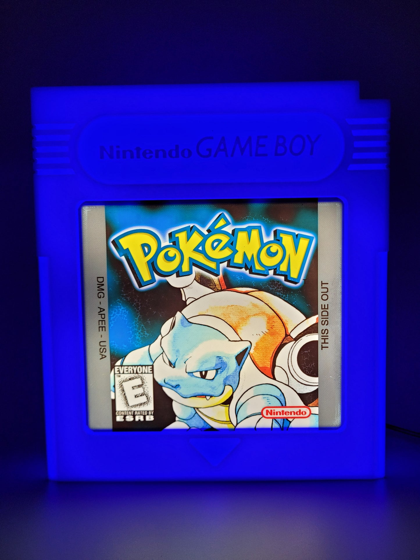Pokemon Blue Cartridge Light Box Sign