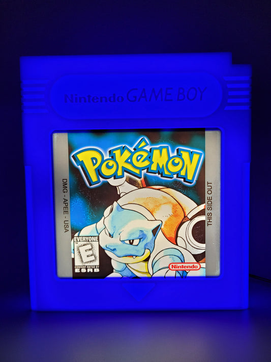 Pokemon Blue Cartridge Light Box Sign