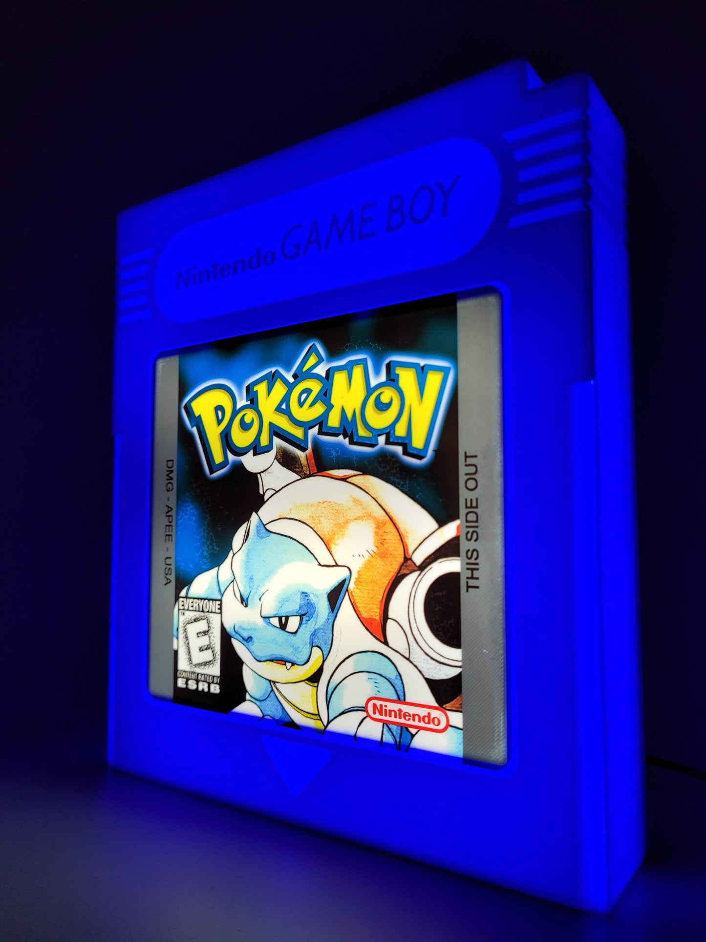 Pokemon Blue Cartridge Light Box Sign