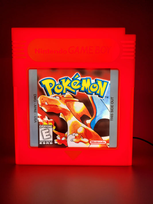 Pokemon Red Cartridge Light Box Sign