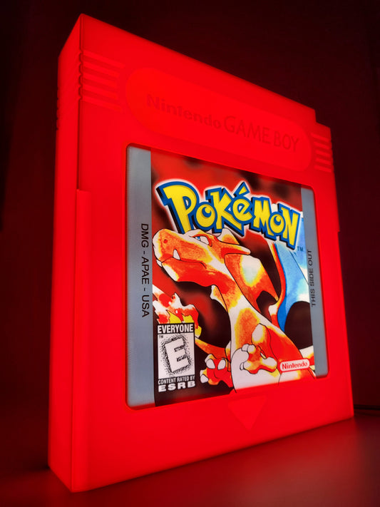 Pokemon Red Cartridge Light Box Sign