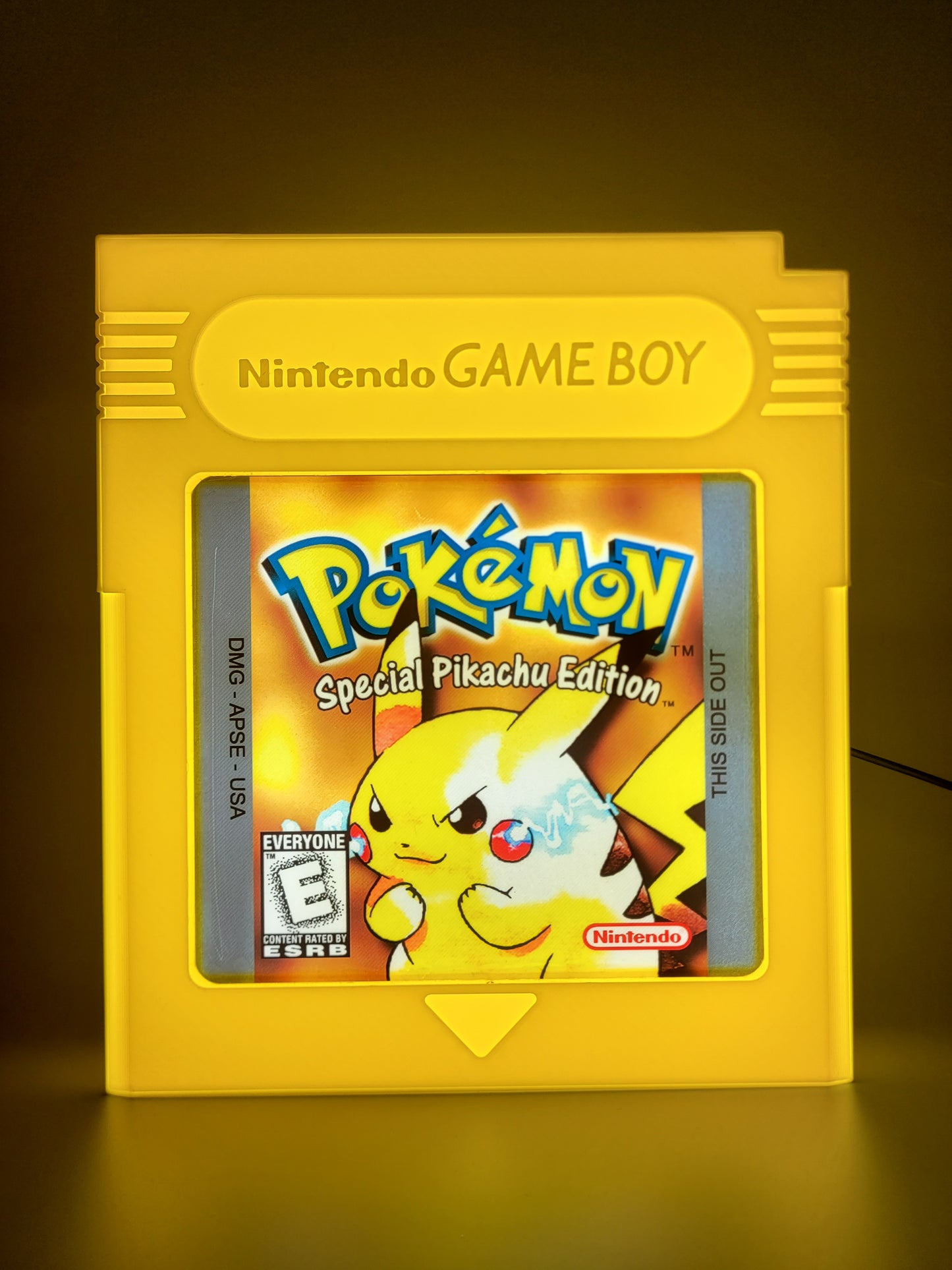 Pokemon Yellow Cartridge Light Box Sign