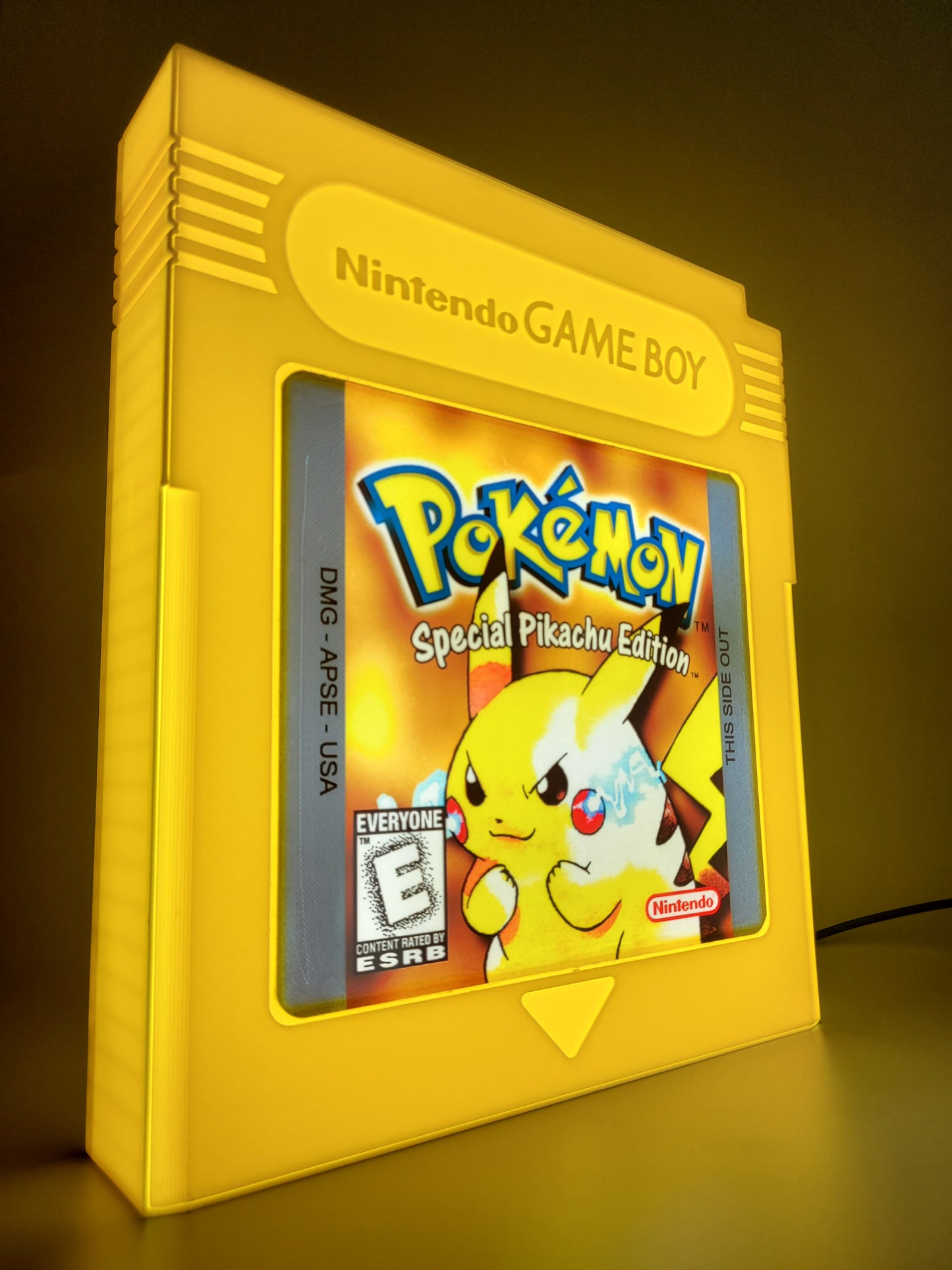 Pokemon Yellow Cartridge Light Box Sign