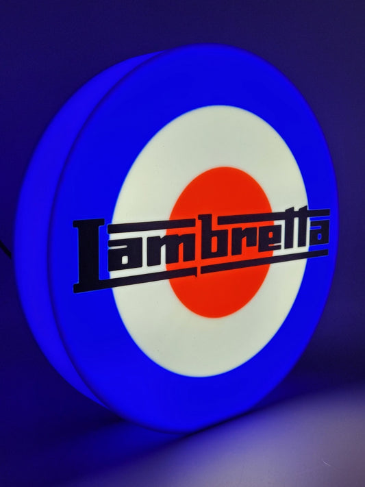 Lambretta Light Box Sign