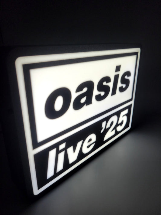 Oasis Live 25 Light Box Sign