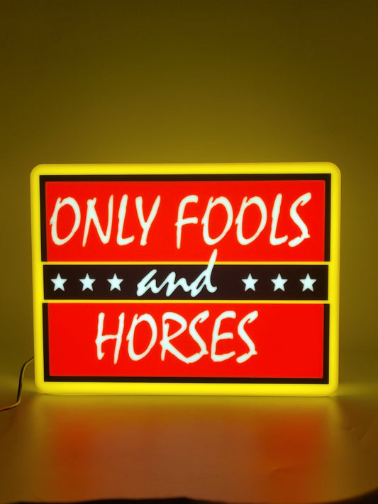 Only Fool's And Horse's Light Box Sign