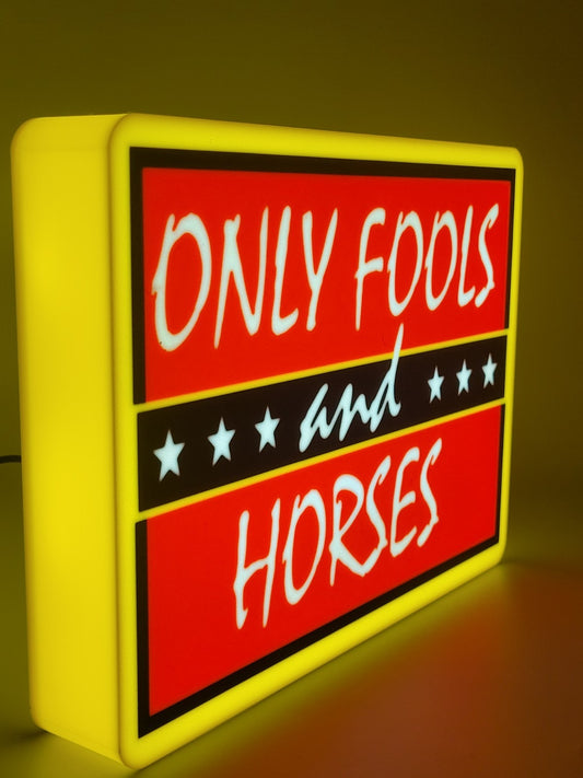 Only Fool's And Horse's Light Box Sign