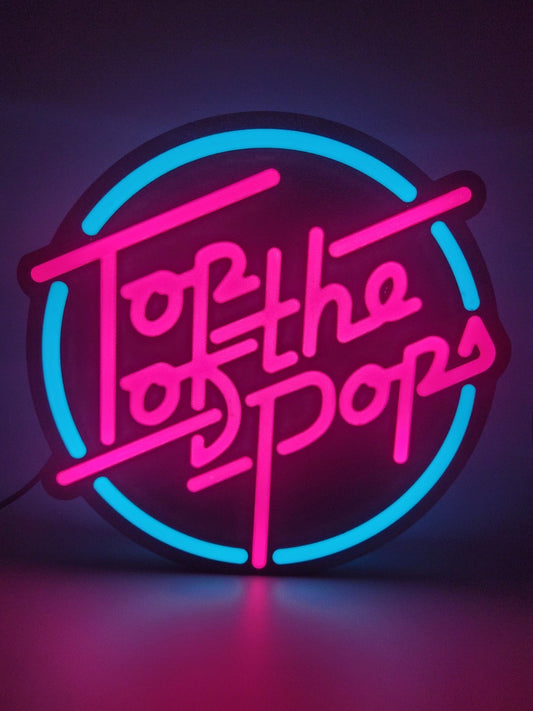 Top Of The Pop's Light Box Sign