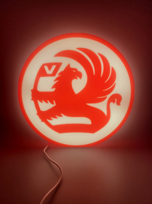 Vauxhall White Light Box Sign