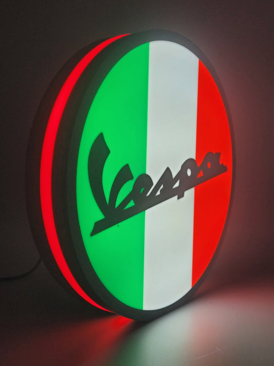 Vespa Light Box Sign