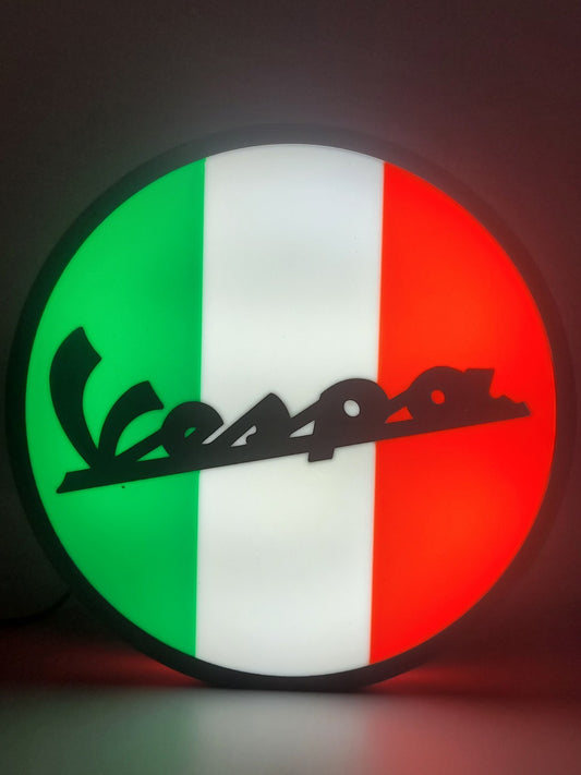 Vespa Light Box Sign