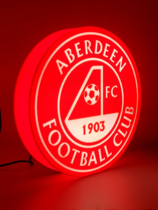 Aberdeen F.C. Light Box Sign