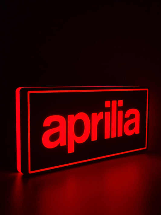 Aprilia Light Box Sign