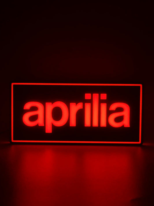 Aprilia Light Box Sign