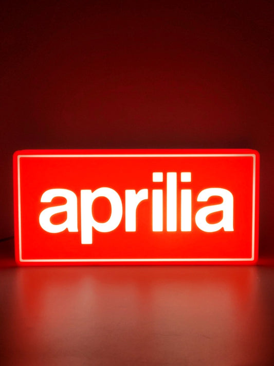 Aprilia Light Box Sign