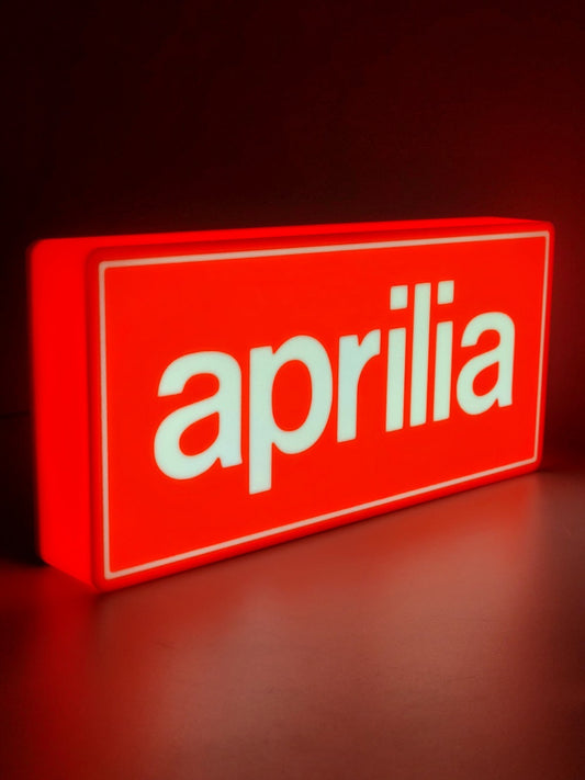 Aprilia Light Box Sign
