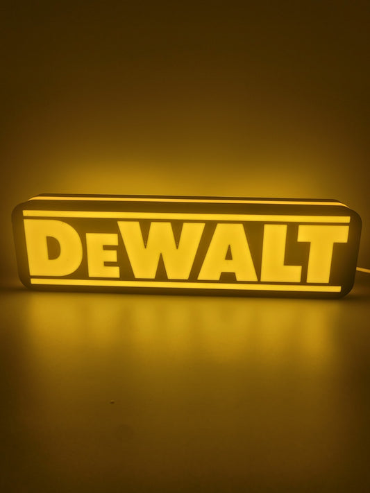 Dewalt Light Box Sign