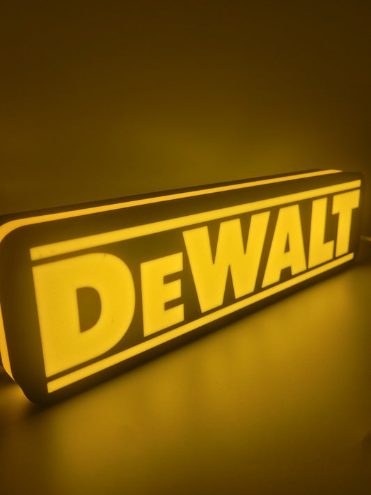 Dewalt Light Box Sign