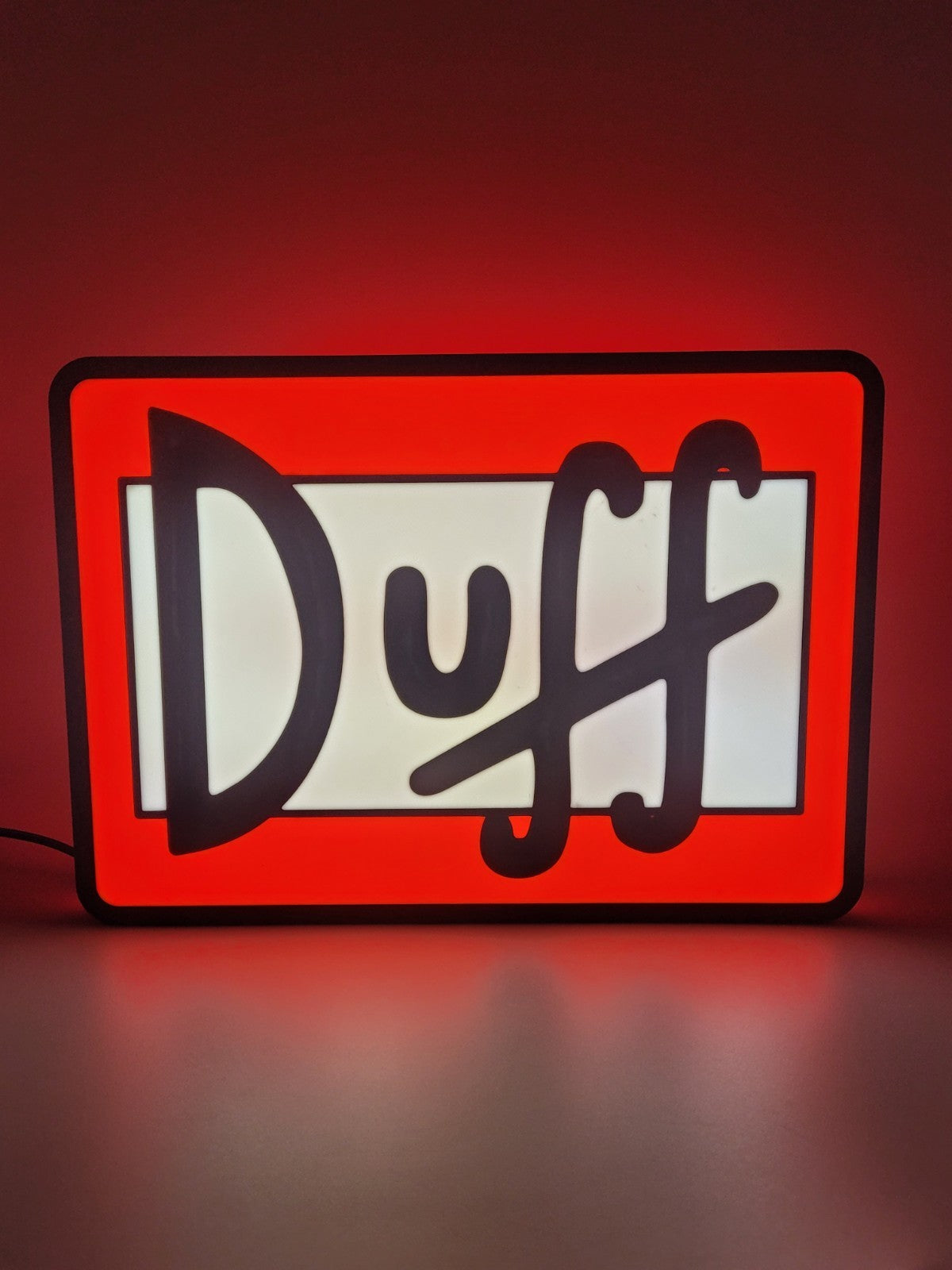 Duff Light Box Sign