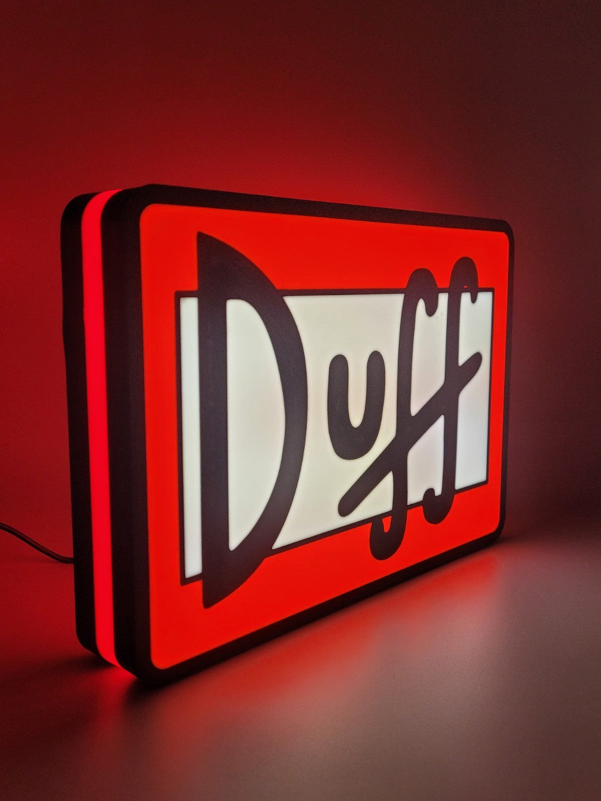 Duff Light Box Sign