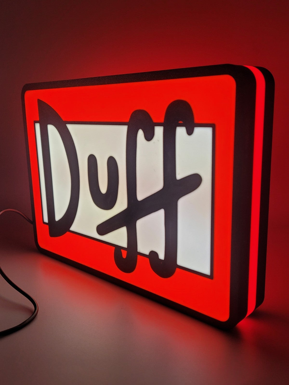 Duff Light Box Sign
