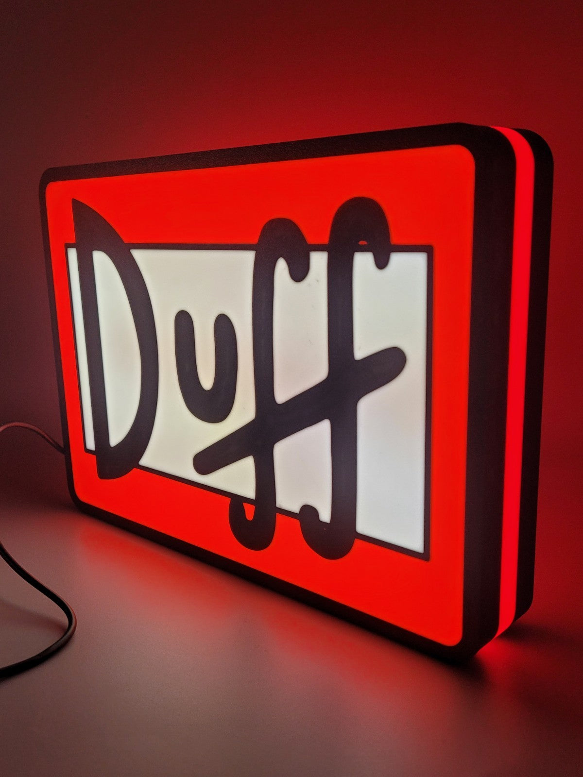 Duff Light Box Sign