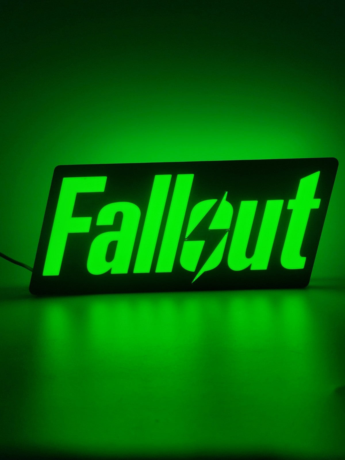 Fallout Green Light Box Sign