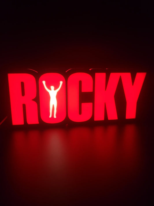 Rocky Light Box Sign
