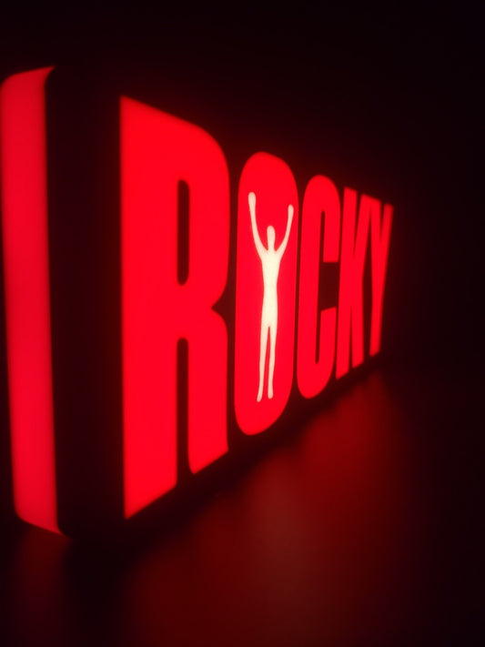 Rocky Light Box Sign