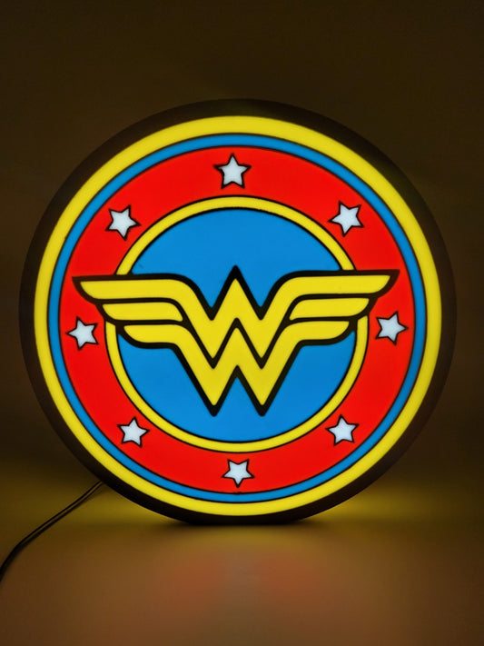 Wonder Woman Light Box Sign
